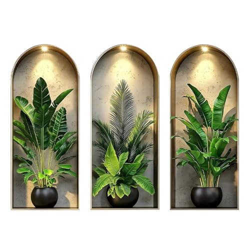 Sticker Mural 3D Plantes Décoratif Sticker Mural 3D Plantes Décoratif