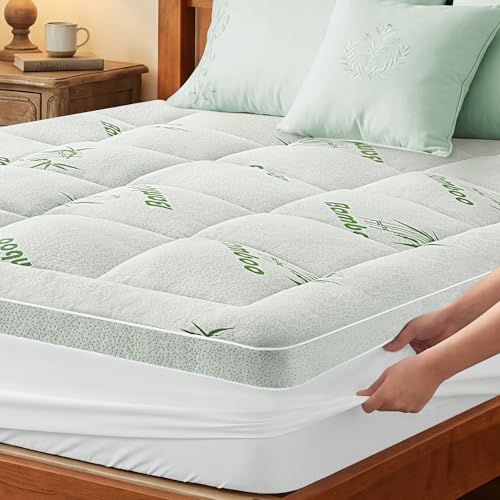 Surmatelas en Viscose de Bambou 160x200cm Surmatelas en Viscose de Bambou 160x200cm