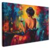 Tableau en Toile Femme Coloré 120x80 cm