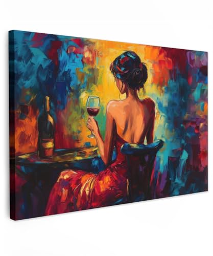 Tableau en Toile Femme Coloré 120x80 cm Tableau en Toile Femme Coloré 120x80 cm