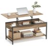 Table Basse Relevable avec Rangement