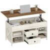 Table Basse Réglable avec Rangement Intégré