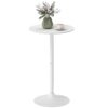 Table de Bar Ronde Contemporaine Blanc Table de Bar Ronde Contemporaine Blanc