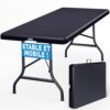 Table de Camping Pliable Casaria 183 cm Table de Camping Pliable Casaria 183 cm