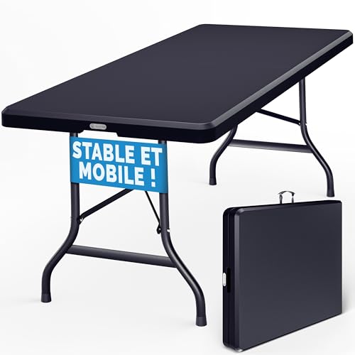 Table de Camping Pliable Casaria 183 cm Table de Camping Pliable Casaria 183 cm