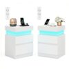Table de Chevet Moderne VASAGLE - Lot de 2