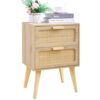 Table de Chevet Scandinave en Rotin