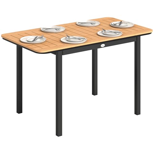 Table de Jardin 6 Personnes en Bois Composite Table de Jardin 6 Personnes en Bois Composite