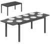 Table de Jardin Extensible Aluminium Gris Anthracite