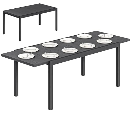 Table de Jardin Extensible Aluminium Gris Anthracite Table de Jardin Extensible Aluminium Gris Anthracite