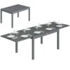 Table de Jardin Extensible en Aluminium