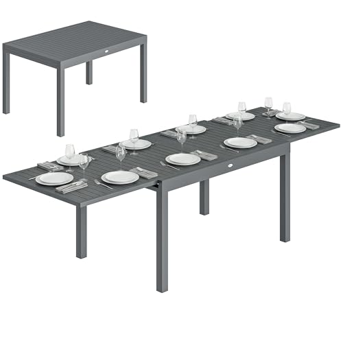 Table de Jardin Extensible en Aluminium Table de Jardin Extensible en Aluminium