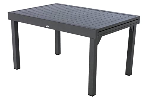 Table de Jardin Extensible Piazza Gris Graphite Table de Jardin Extensible Piazza Gris Graphite