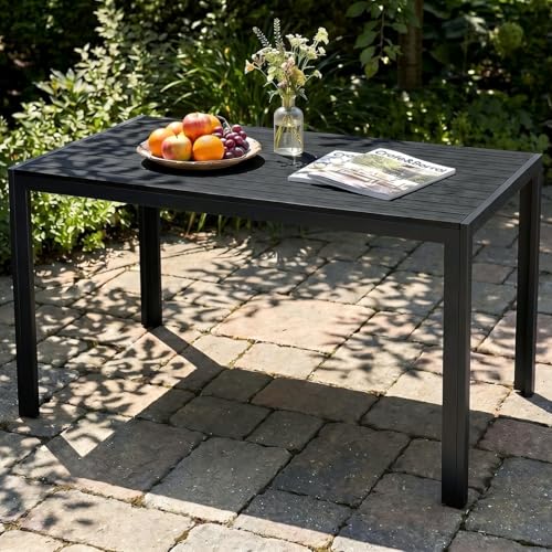 Table de Jardin Moderne en WPC 110 x 70 cm Table de Jardin Moderne en WPC 110 x 70 cm