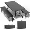 Table de Jardin Pliable 3 Pièces Table de Jardin Pliable 3 Pièces