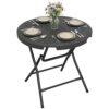 Table de Jardin Ronde pour 4 Personnes Table de Jardin Ronde pour 4 Personnes