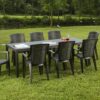 Table d'extérieur extensible Susa en anthracite Table d'extérieur extensible Susa en anthracite