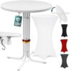 Table Mange Debout Pliable 80x110 Cm Blanc Table Mange Debout Pliable 80x110 Cm Blanc