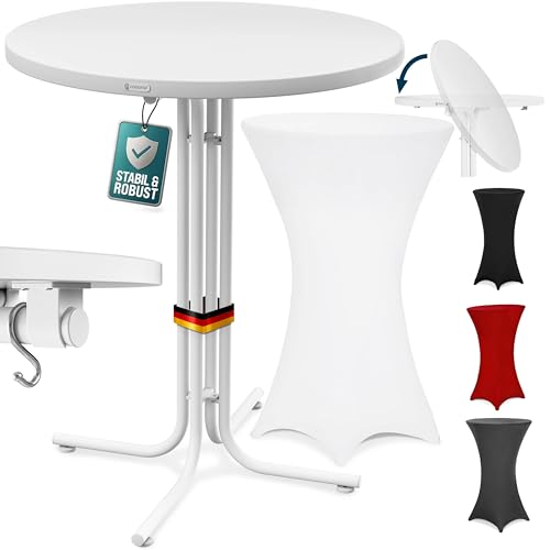 Table Mange Debout Pliable 80x110 Cm Blanc Table Mange Debout Pliable 80x110 Cm Blanc