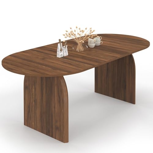 Table à Manger Extensible Japandi Ovale