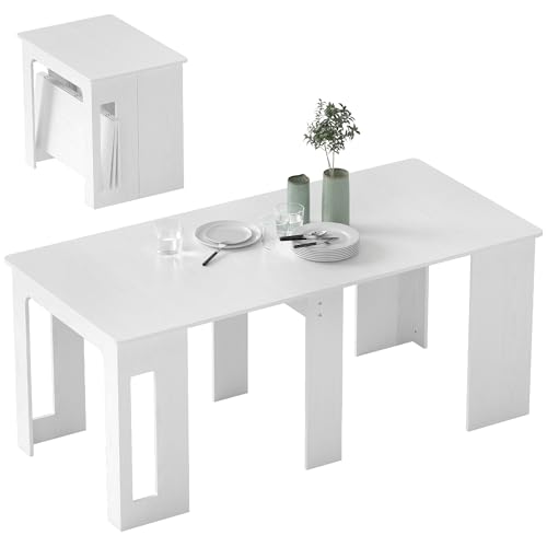 Table à Manger Pliante Extensible jusqu'à 6 Personnes Table à Manger Pliante Extensible jusqu'à 6 Personnes