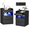 Tables de Chevet Modernes avec Chargement USB
