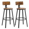 Tabouret Bar Industriel en Lot de 2 Tabouret Bar Industriel en Lot de 2