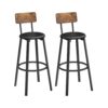 Tabourets de Bar Rembourrés - Lot de 2 Tabourets de Bar Rembourrés - Lot de 2