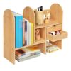 Étagère de Bureau en Bambou Ajustable Étagère de Bureau en Bambou Ajustable
