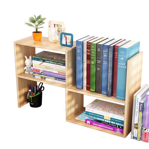 Étagère de bureau en bois réglable Étagère de bureau en bois réglable