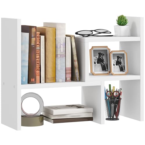 Étagère de Bureau Modulable en Bois Blanc Étagère de Bureau Modulable en Bois Blanc