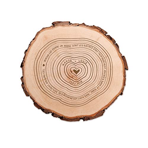 Tranche de Tronc d'Arbre Personnalisée