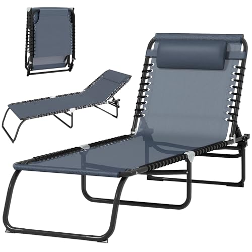Transat Pliable Outsunny Multifonction Gris Transat Pliable Outsunny Multifonction Gris