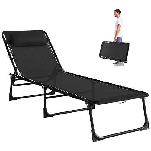Transat Pliable Outsunny Noir Multi-Positions Transat Pliable Outsunny Noir Multi-Positions