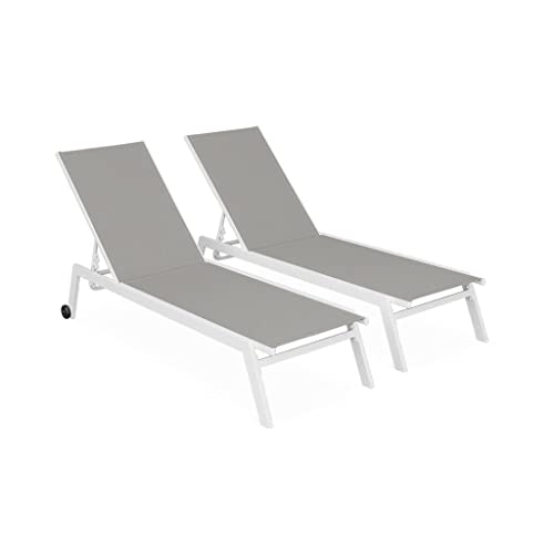 Transats Multi-Positions Elsa en Aluminium Transats Multi-Positions Elsa en Aluminium