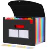 Trieur A4 12 Compartiments Extensible Noir Trieur A4 12 Compartiments Extensible Noir