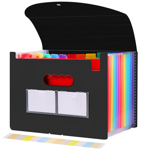 Trieur A4 12 Compartiments Extensible Noir Trieur A4 12 Compartiments Extensible Noir