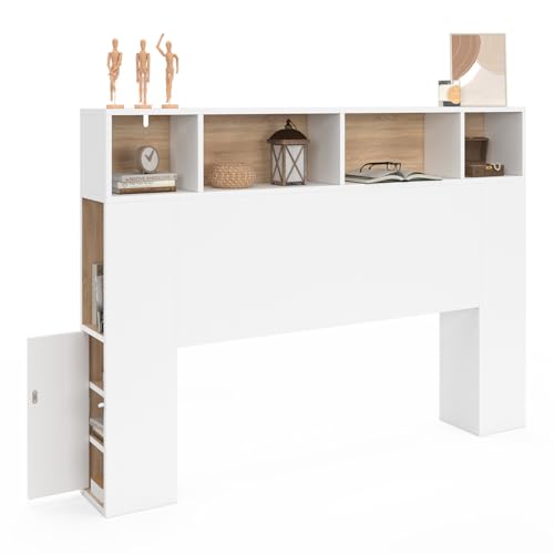 Tête de lit Cleo avec rangements intégrés Tête de lit Cleo avec rangements intégrés