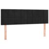 Tête de Lit en Velours Noir 144 cm Tête de Lit en Velours Noir 144 cm