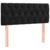 Tête de Lit en Velours Noir 90 cm Tête de Lit en Velours Noir 90 cm