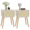 YMYNY Lot de 2 Tables de Chevet
