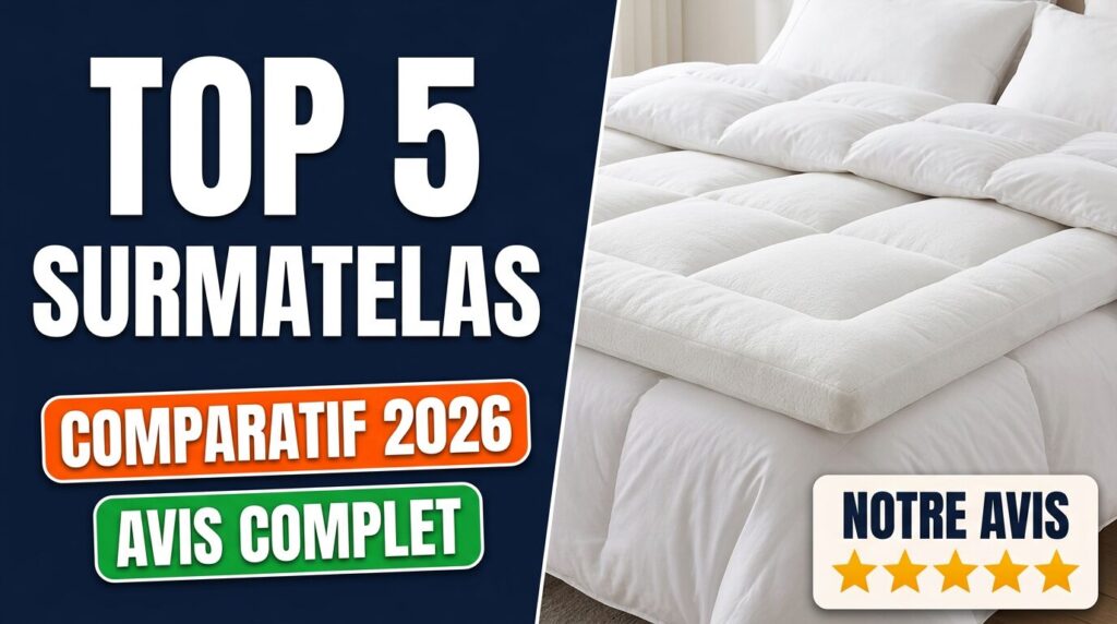 Comparatif des 5 meilleurs surmatelas en 2026 – guide d'achat et avis Vistadeco
