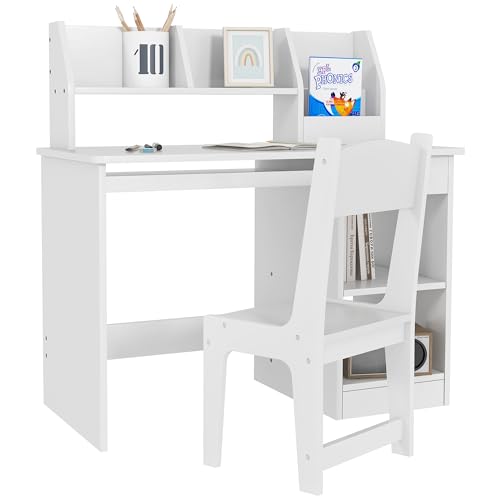 Bureau Enfant avec Chaise Ergonomique