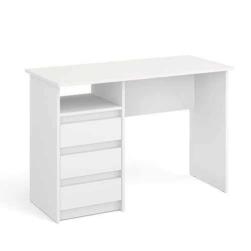 Bureau Komto Oslo blanc avec rangement