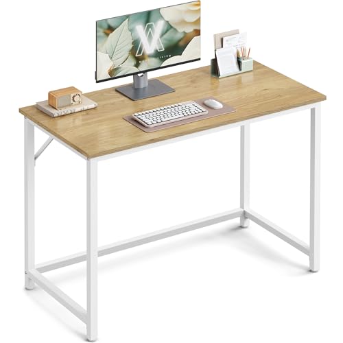 Bureau VASAGLE en Chêne et Blanc Bureau VASAGLE en Chêne et Blanc
