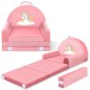 Canapé Enfant 2-en-1 en Velours Canapé Enfant 2-en-1 en Velours