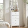Commode 4 Tiroirs avec Miroir Intégré Commode 4 Tiroirs avec Miroir Intégré