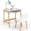 Ensemble Bureau Enfant Anatole Blanc et Bois Ensemble Bureau Enfant Anatole Blanc et Bois