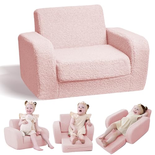 Fauteuil Enfant 3 en 1 Rose Fauteuil Enfant 3 en 1 Rose