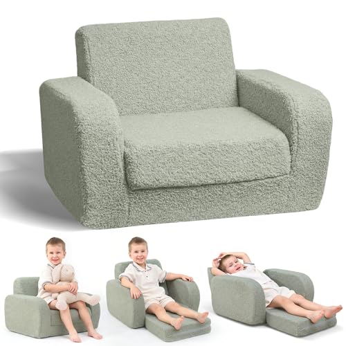 Fauteuil Enfant 3 en 1 Vert Sherpa